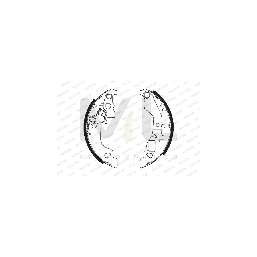 Ferodo Premier FSB602 Brake Shoe Set for Fiat Punto II Hatchback (188)