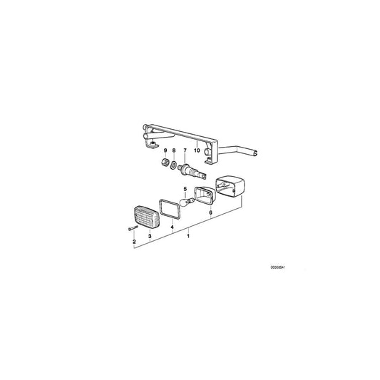 Genuine BMW 63231244820 Bracket Rear (Inc. R 100 R)
