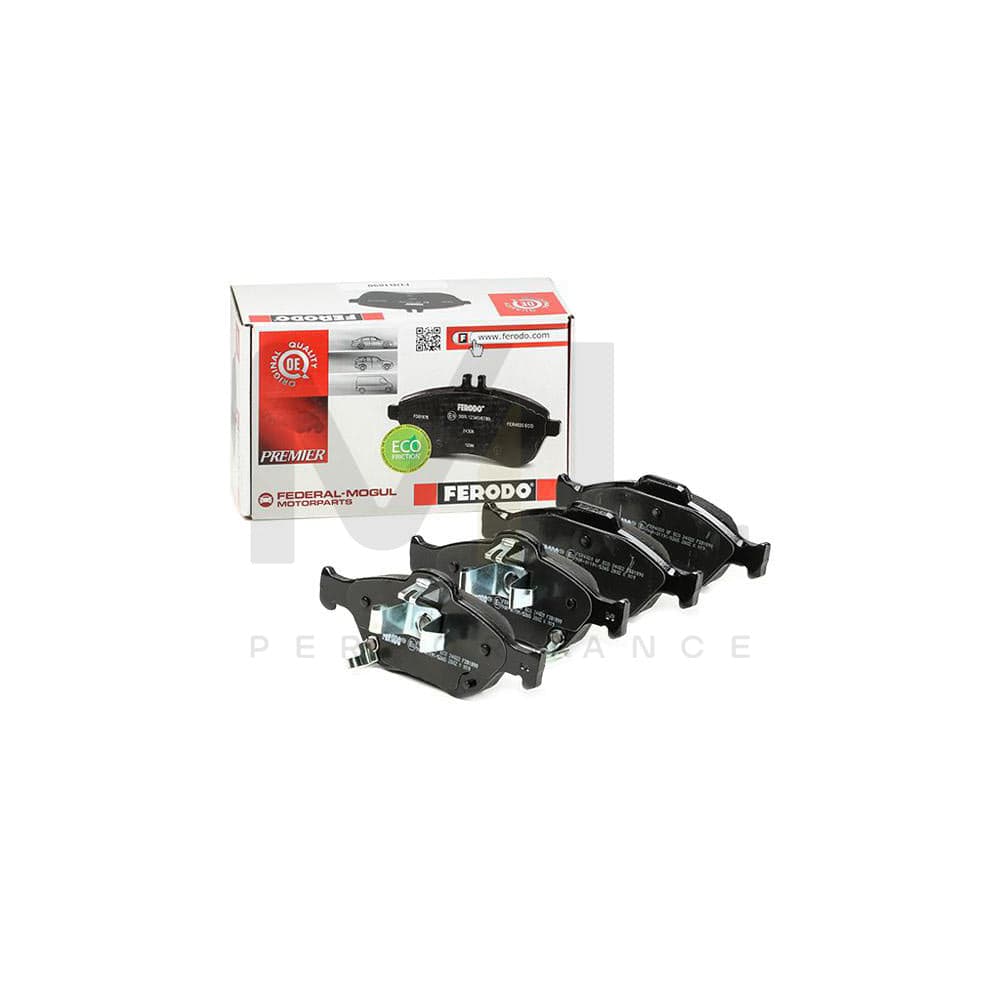Ferodo Premier Eco Friction FDB1890 Brake Pad Set With Acoustic Wear Warning, With Piston Clip, Without Accessories