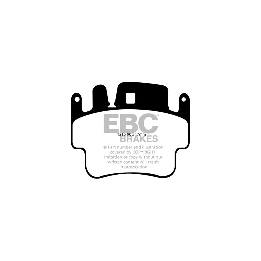 EBC PD04KF498 Porsche Bluestuff Front Brake Pad & Plain Disc Kit - Brembo Caliper (Inc. Boxster & Cayman) 2 | ML Performance UK Car Parts