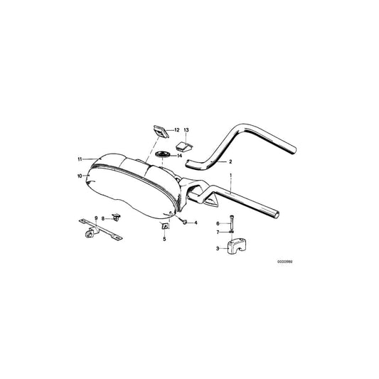 Genuine BMW 32711242932 Cap (Inc. R45/N, R45T & R 80 G/S)