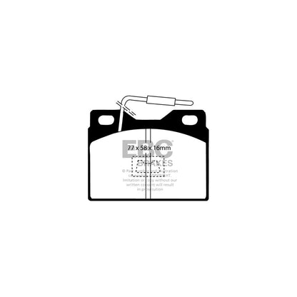 EBC DP220/8 Peugeot 104 Ultimax Front Brake Pads 2 | ML Performance UK Car Parts