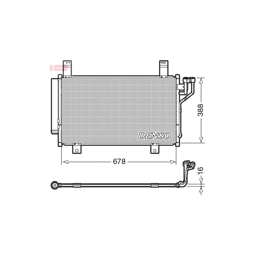 DENSO DCN44009 Air Conditioning Condenser for Mazda CX-5