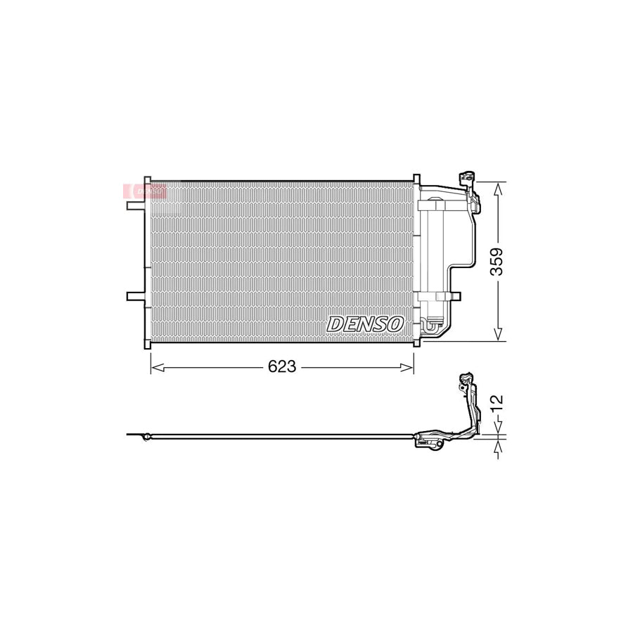 DENSO DCN44011 Air Conditioning Condenser for Mazda 3