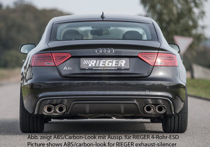 Rieger 00088040 Audi B8 B81 A5 Rear Diffuser 3 | ML Performance UK Car Parts