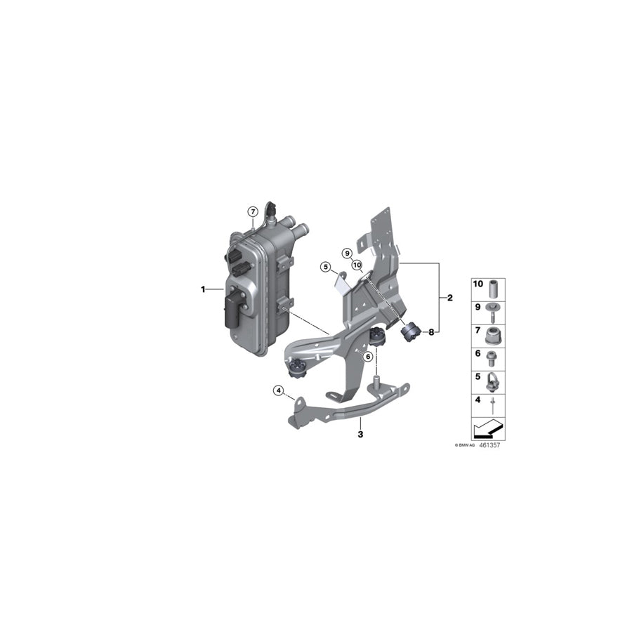 Genuine BMW 64126827184 F30 Flow Heater Electr. (Inc. 330e)