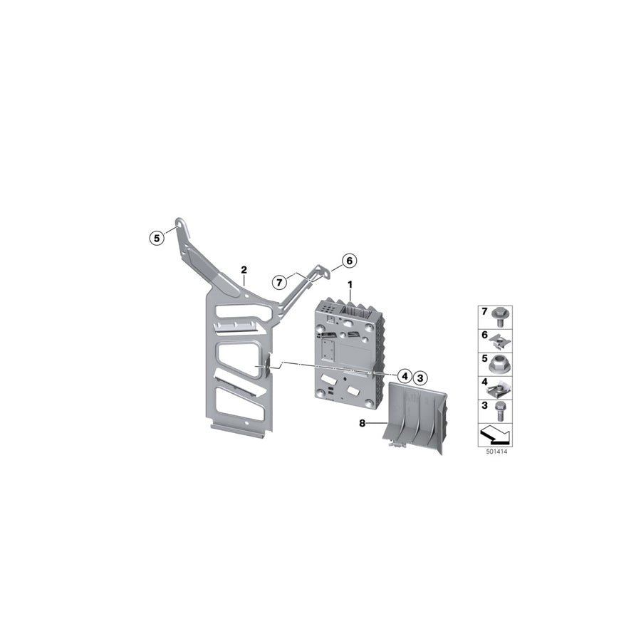 Genuine BMW Mini 07119904269 E65 F30 F23 Hex Bolt M5X14-8.8-ZNNIV (Inc. M135i)