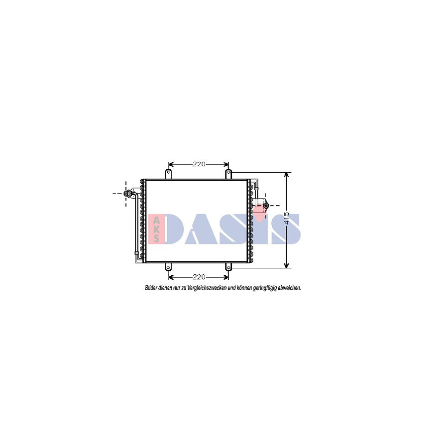 AKS Dasis 182090N Air Conditioning Condenser for Renault 19