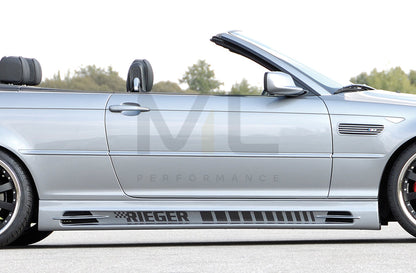 Rieger 00050207 BMW 3 Series E46 Side Skirt (Inc. M3) 1 | ML Performance UK Car Parts