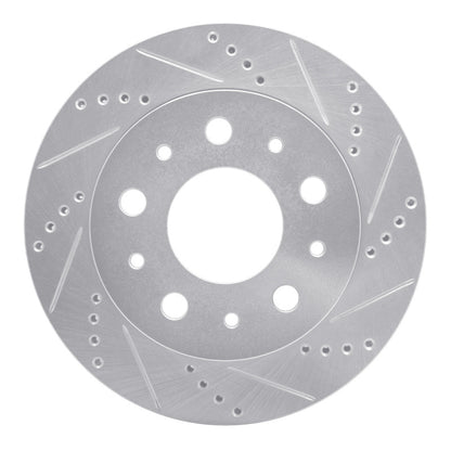 R1 Concepts R1 14-21 Ram Promaster 2500 Rear Right Drilled & Slotted Silver Brake Rotor