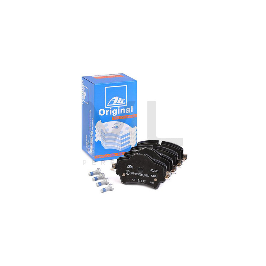 ATE 13.0460-2613.2 Brake pad set excl. wear warning contact, prepared for wear indicator, with brake caliper screws