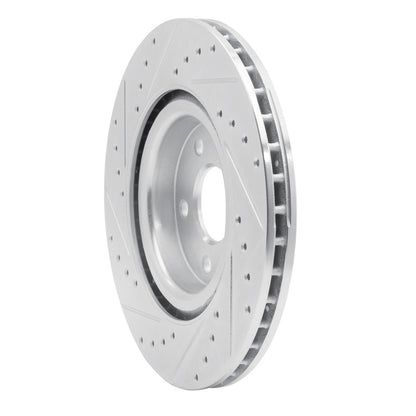 R1 Concepts R1 07-10 Chevrolet COBALT Front Right Drilled & Slotted Silver Brake Rotor
