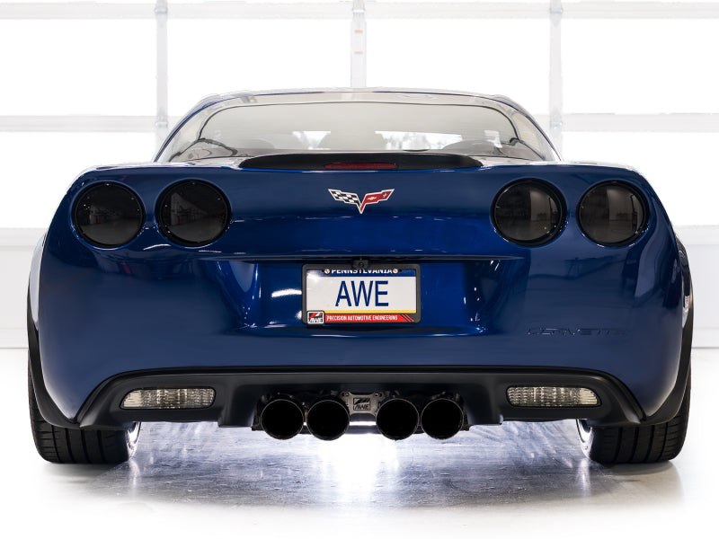 AWE Tuning C6 Chevrolet Corvette Z06/ZR1 Touring Edition Axle-Back Exhaust w/ Diamond Black Tips