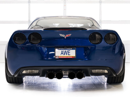 AWE Tuning C6 Chevrolet Corvette Z06/ZR1 Touring Edition Axle-Back Exhaust w/ Diamond Black Tips