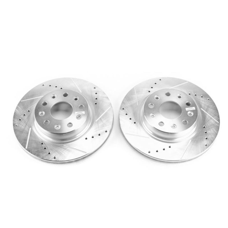 PowerStop Power Stop 2018 Jeep Wrangler Front Evolution Drilled & Slotted Rotors - Pair