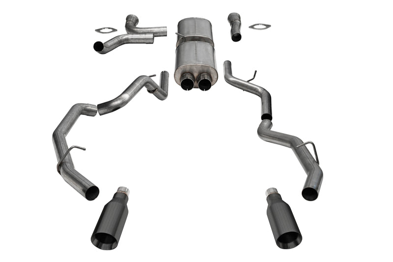 CORSA Performance Corsa 25-26 RAM 1500 RHO Crew Cab 3.0L T Cat-Back Dual Rear Exit w/ 5in Single Gun Metal Pro Series