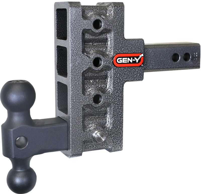 GEN-Y Hitch Gen-Y Mega Duty 2in Shank 5in Offset Drop 1.5K TW 10K Hitch w/GH-031 Dual-Ball