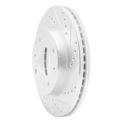 R1 Concepts R1 01-03 Hyundai SONATA Front Right Drilled & Slotted Silver Brake Rotor