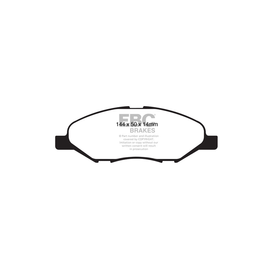 EBC DP1832 Nissan Ultimax Front Brake Pads (Inc. Cube & Tiida) 2 | ML Performance UK Car Parts