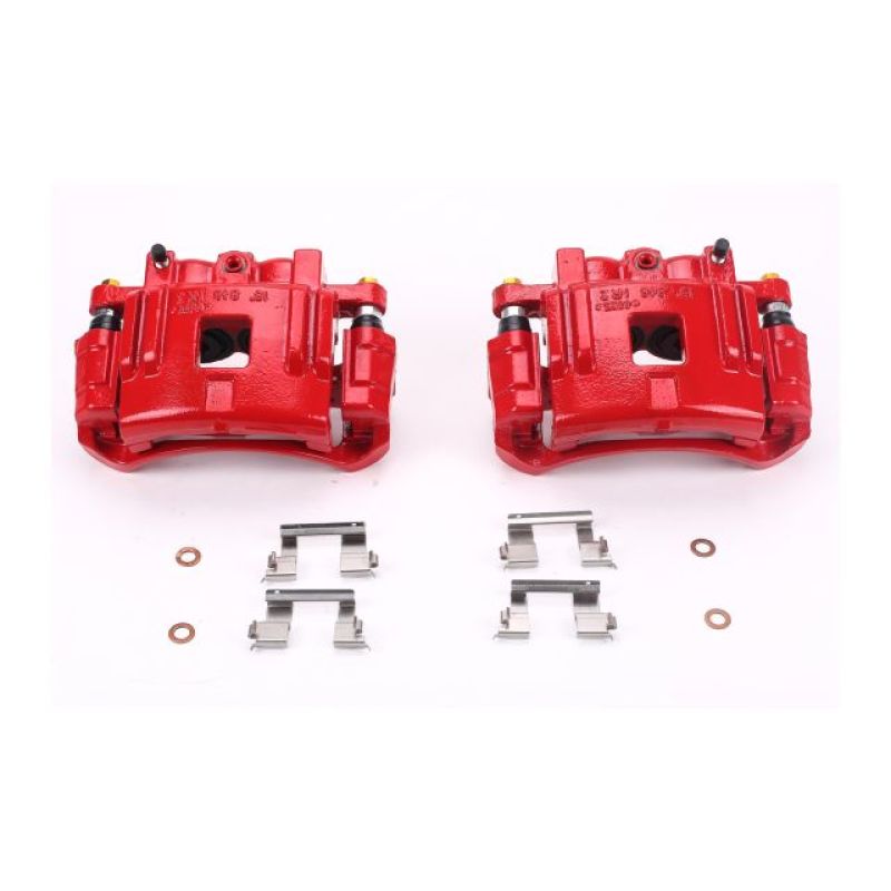 PowerStop Power Stop 04-08 Chevrolet Colorado Front Red Calipers w/Brackets - Pair