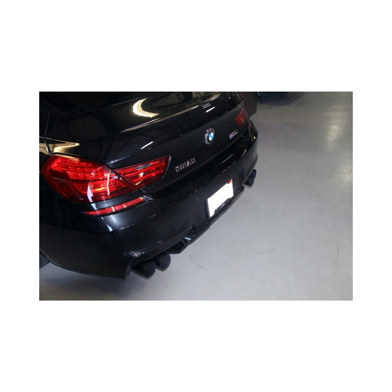 Dinan 12-19 BMW M6 (F06/F12/F13) Free Flow Axleback Exhaust System - Black Tips