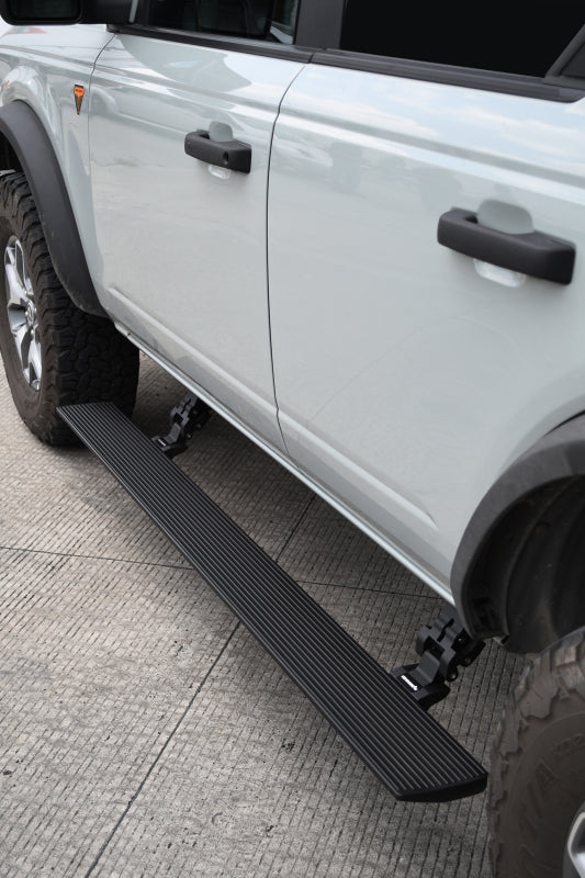 Go Rhino RealTruck 21-24 Ford Bronco 4dr VoltStep Electric Running Board Kit (No Drill) - Tex. Blk