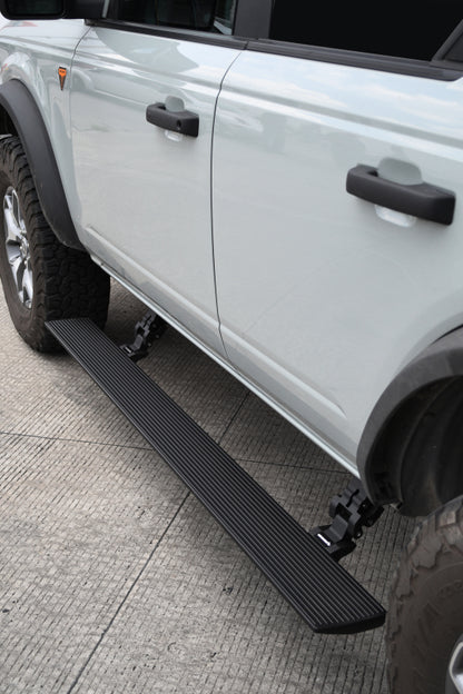 Go Rhino RealTruck 21-24 Ford Bronco 4dr VoltStep Electric Running Board Kit (No Drill) - Tex. Blk