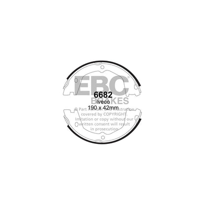 EBC 6682 Iveco Daily Rear Brake Shoes 1 | ML Performance UK Car Parts