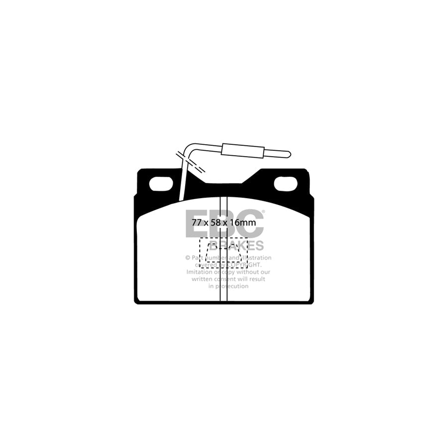 EBC DP220/9 Citroen Visa Ultimax Front Brake Pads 2 | ML Performance UK Car Parts