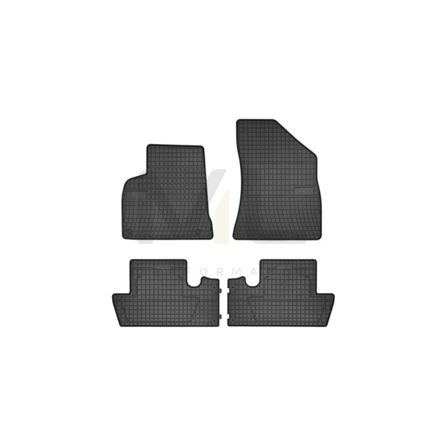 FROGUM Tailored 0641 Floor mat set for PEUGEOT 5008 I (0U_, 0E_) Elastomer, Front and Rear, Quantity: 4, Black, (LHD)