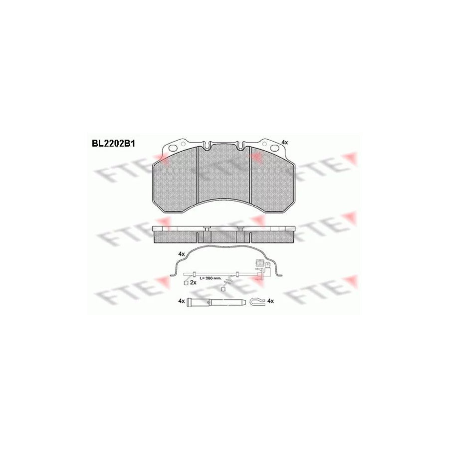 FTE Bl2202B1 Brake Pad Set