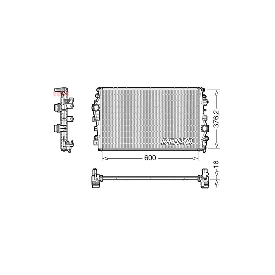 DENSO DRM01009 Engine Radiator for Alfa Romeo Giulia Saloon (952)