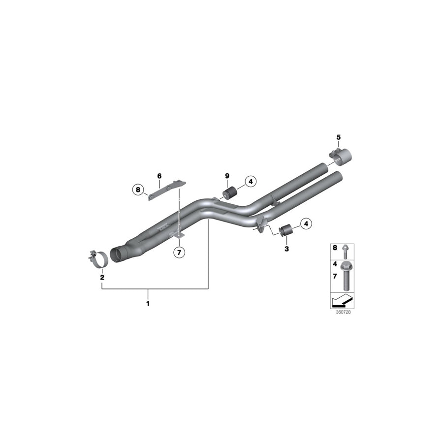 Genuine BMW 07119907935 F11 F07 F10 Star-Socket Screw M8X20 (Inc. 520d)