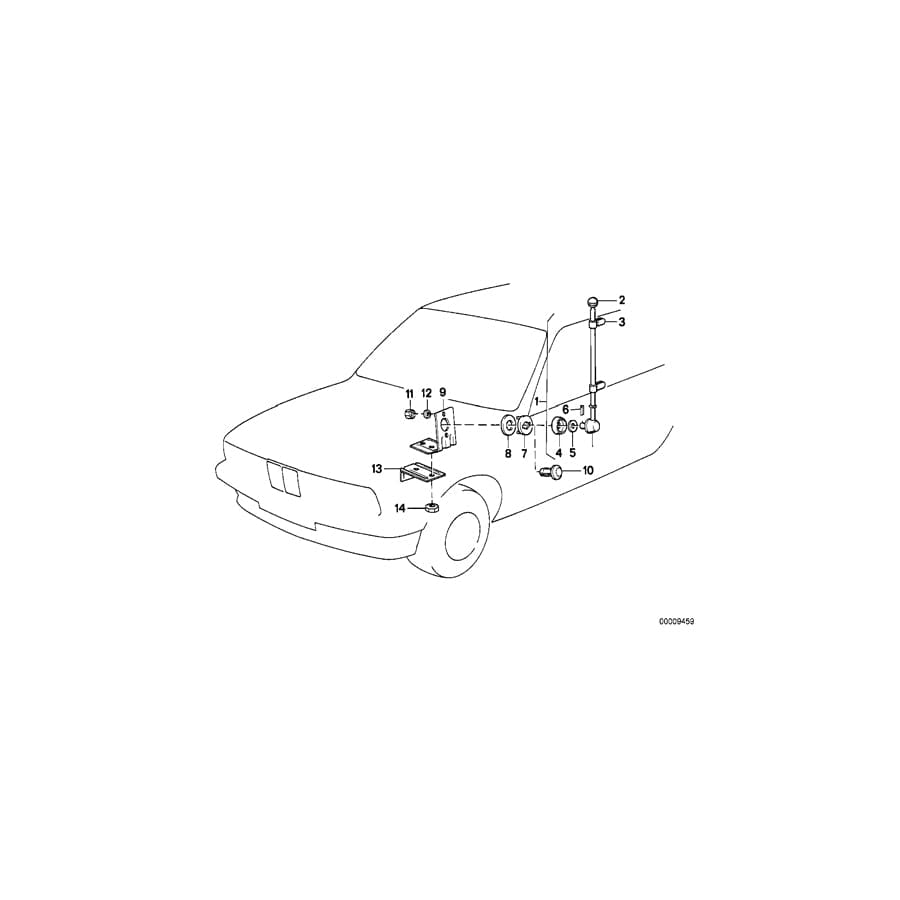 Genuine BMW 72608131776 E38 Reinforcement Right (Inc. 750i, 728i & 730i)