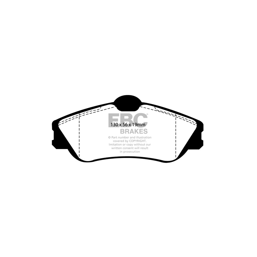 EBC PD06KF171 Citroen Xsara Picasso Greenstuff Front Brake Pad & USR Disc Kit - Girling/TRW Caliper 2 | ML Performance UK Car Parts