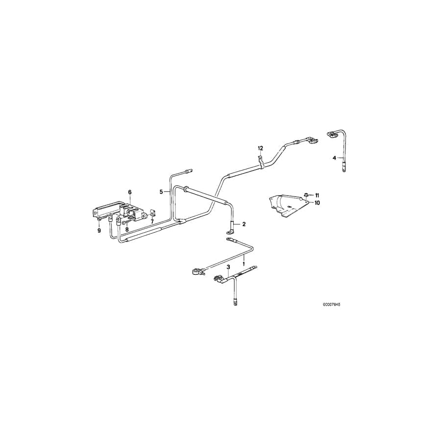 Genuine BMW 07119907649 E24 E28 Fillister Head Screw M6X12 (Inc. 745i)