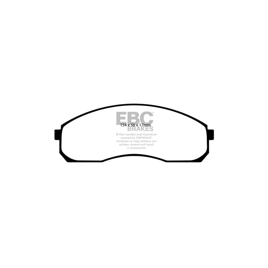 EBC PD01KF761 Kia Greenstuff Front Brake Pad & Plain Disc Kit  (Inc. Carnival & Sedona) 2 | ML Performance UK Car Parts