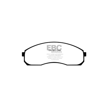 EBC PD01KF761 Kia Greenstuff Front Brake Pad & Plain Disc Kit  (Inc. Carnival & Sedona) 2 | ML Performance UK Car Parts