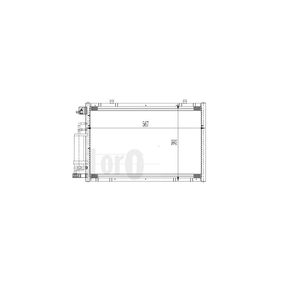 Abakus 0170160026 Air Conditioning Condenser for Ford Fiesta