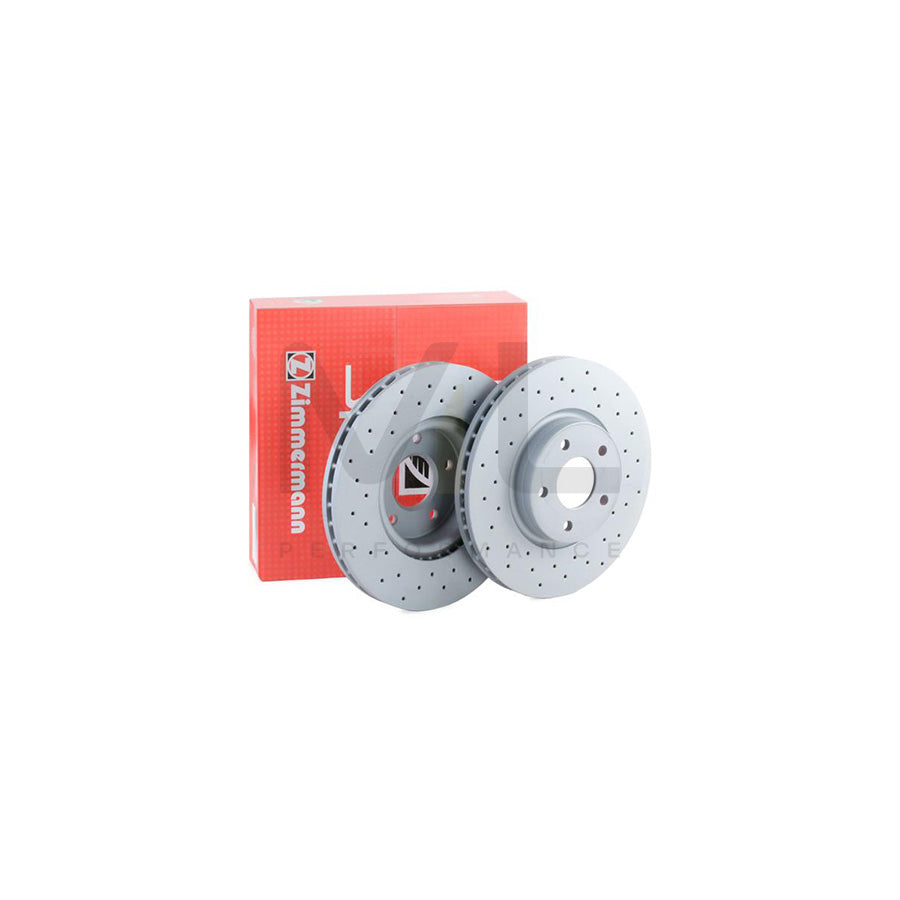 ZIMMERMANN SPORT COAT Z 250.1365.52 Brake Disc for FORD MONDEO Internally Vented, Perforated, Coated, High-carbon  - 1 piece
