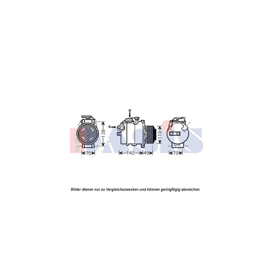 AKS Dasis 851913N Compressor, Air Conditioning