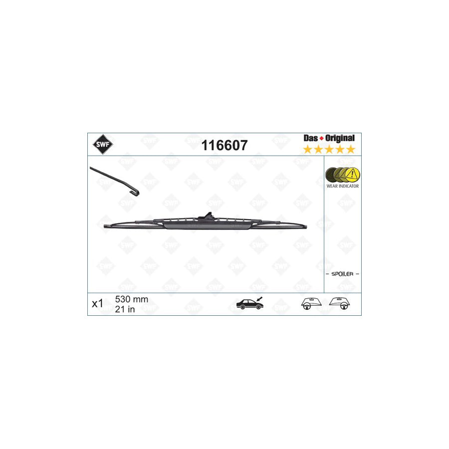Swf Original Spoiler 116607 Wiper Blade
