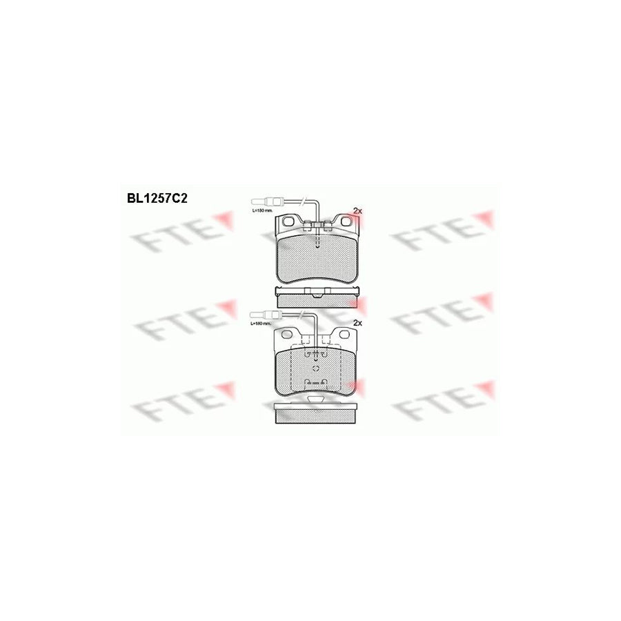 FTE Bl1257C2 Brake Pad Set for Citroã N Ax