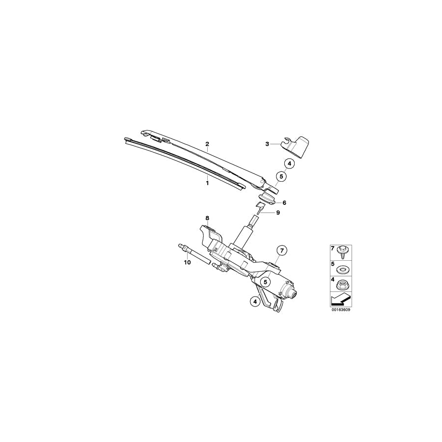 Genuine BMW Mini 07147151867 R56 Hex Bolt With Washer M6X20 (Inc. X1 28i)