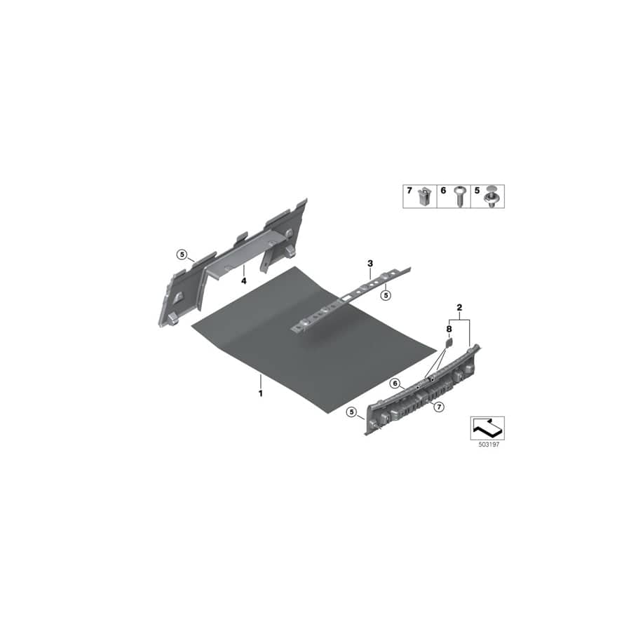 Genuine BMW 51477435220 G15 F92 F93 Loading Sill Cover (Inc. 840i, M8 & 840dX)