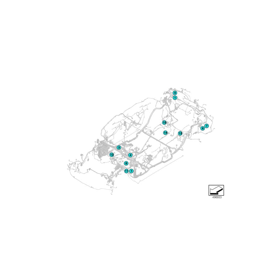 Genuine BMW 61139353105 G15 F40 G16 Bushing Housing 10-Pin (Inc. M340i, 320dX & 740Le)