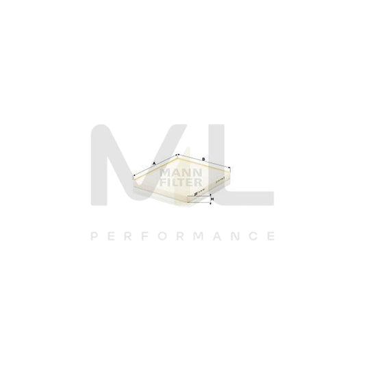 MANN-FILTER CU 24 001 Pollen filter for SUZUKI Kizashi (FR) Particulate Filter