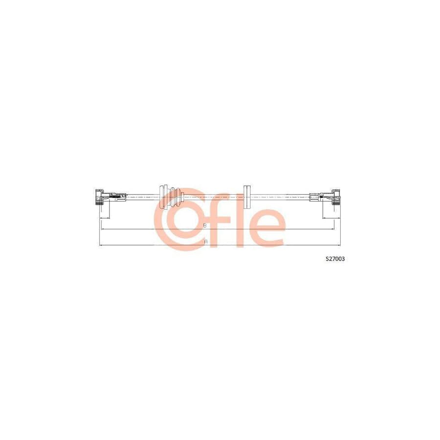 Cofle S27003 Speedometer Cable for Skoda Felicia