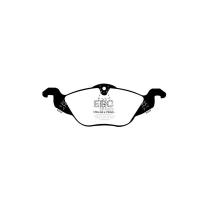 EBC PD01KF1126 Opel Vauxhall Astra Greenstuff Front Brake Pad & Plain Disc Kit  - Bosch/Girling/TRW Caliper 2 | ML Performance UK Car Parts