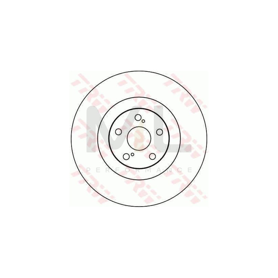 TRW DF4101S Brake Disc for TOYOTA Celica VI Coupe (T200) Vented  - 1 piece